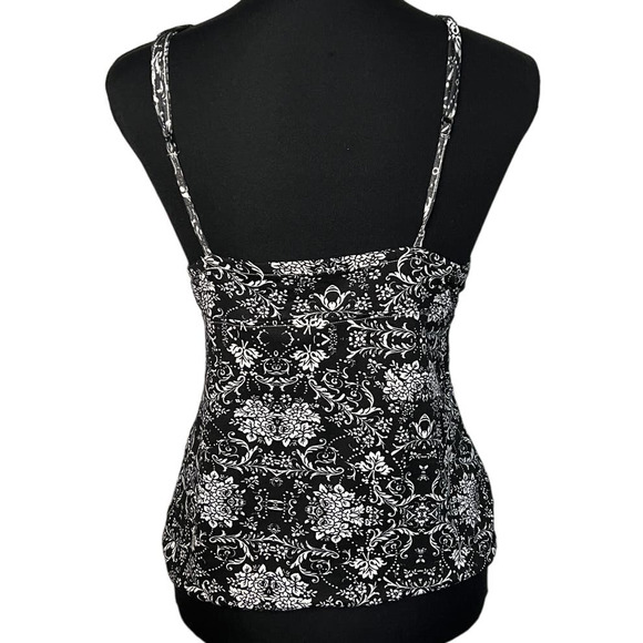 Studio Badgley Mischka Black and white Cami / Sleep Tank, Size S - Picture 3 of 6